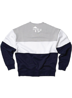 Great Lakes Colorblock Sweatshirt (LIGHT GREY/WHITE/NAVY)