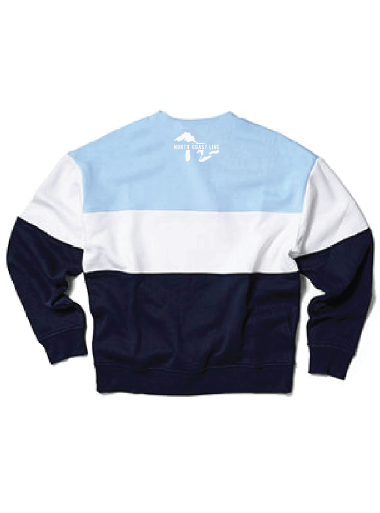 Great Lakes Colorblock Sweatshirt (LIGHT BLUE/WHITE/NAVY)