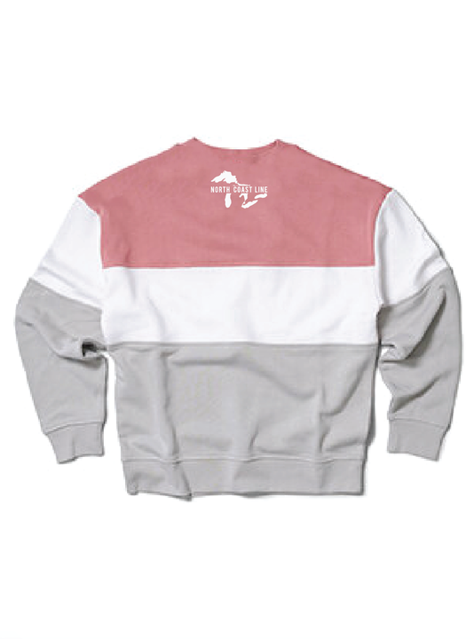 Odd future colorblock cheap pink & white hoodie